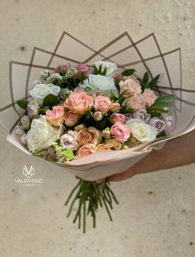 Bouquet with peony rose