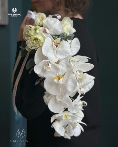 Свадебный букет из орхидей