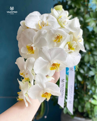 Orchid bridal bouquet